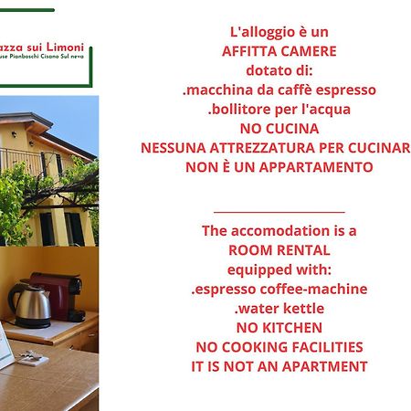 La Terrazza Sui Limoni - Suite Degli Ospiti - Mare, Escursioni A Piedi O Bike, Falesie Per Arrampicate Cisano sul Neva Екстер'єр фото